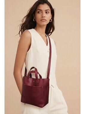 Portland Leather Goods Crossbody Mini Tote - Boysenbery 12x9x4